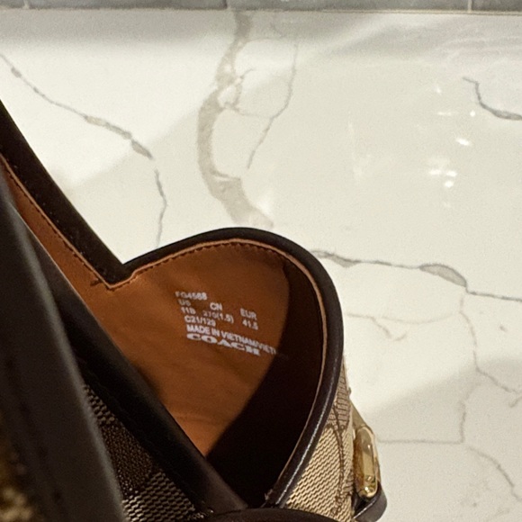 Coach Tan and Brown Signature Haley Loafer - LIKE NEW! - Picture 2 of 6